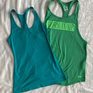 Lot of 2 Nike Dri-Fit tank tops size XS